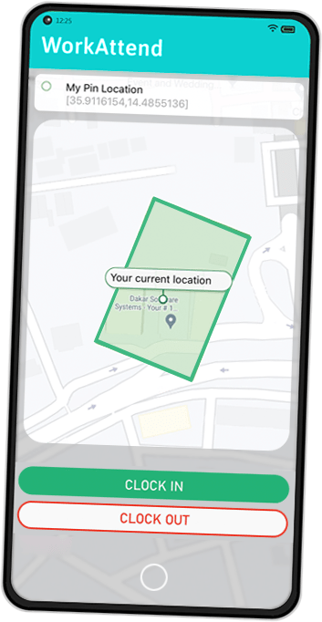 workattend app - geolocalization